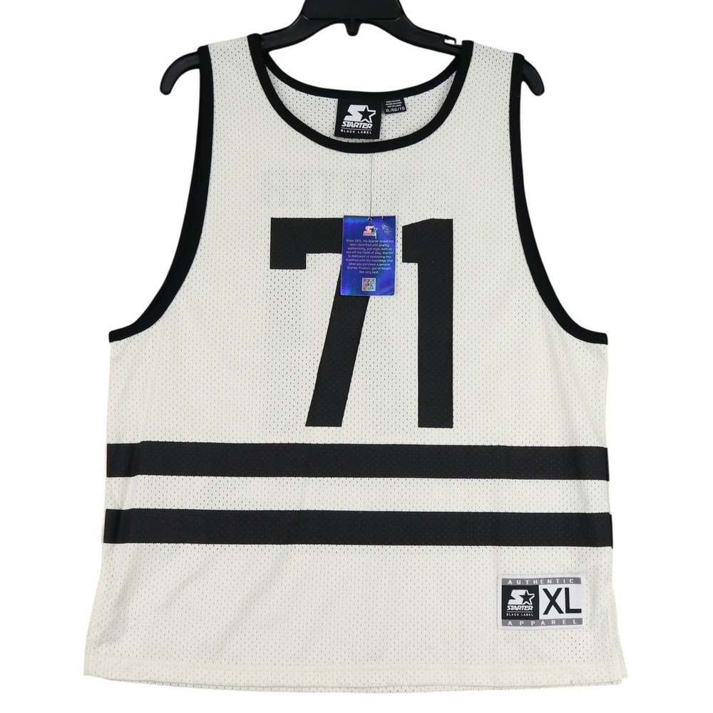 Starter Black Label Mesh Jersey Tank Top Kids XL 71 Graphic Stripe Athletic Wear